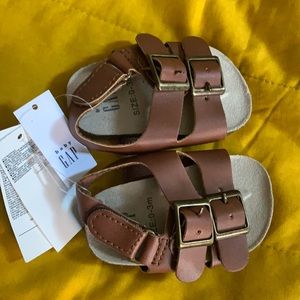 Brown Baby Sandals 0-3 months